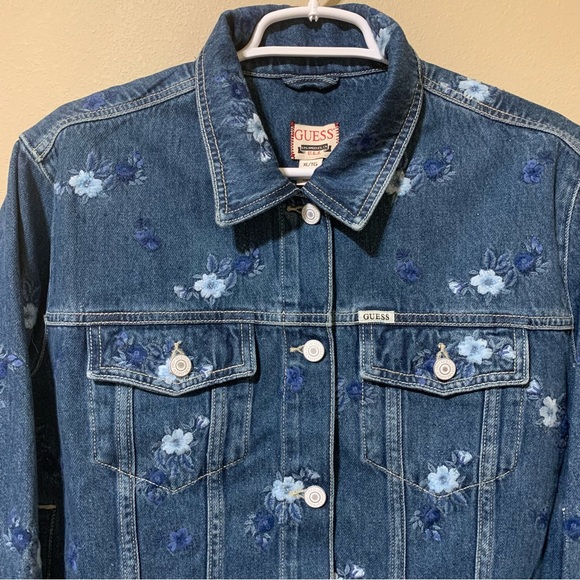 Guess “Doria” Light Wash Denim Jacket-Size XL NWT - Picture 2 of 12